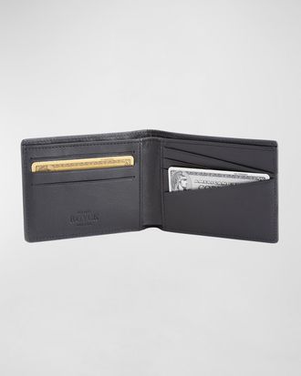 Royce Leather RFID Blocking Bifold Wallet, Personalized