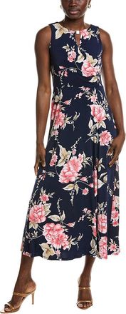 Sandra Darren Surplice Midi Dress