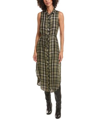 Bella Dahl Sleeveless Button Down Shirt Midi Dress