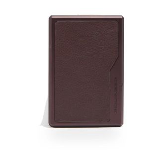 Piquadro Accessoires, Dames, Rood, ONE Size, Leer, Metal & Leder Mag Safe Kaarthouder met RFID-bescherming