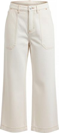 HUGO BOSS Marlene katoenen jeans met wijde pijpen voor dames (Natuurlijk)