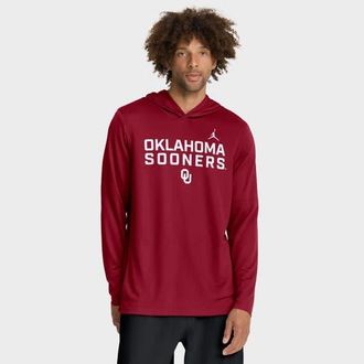 Jordan Brand Mens Jordan Brand Crimson Oklahoma Sooners 2025 Sideline Performance Long Sleeve Hoodie T-Shirt at Nordstrom, Size Xx-Large