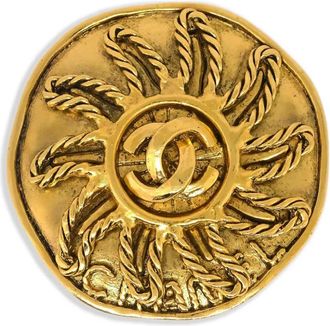 Chanel Spilla Medallion Sun 1994 - Oro