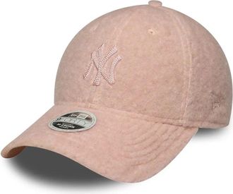 New Era Womens Cap 9forty Pastel Pink Borg Crown Hat