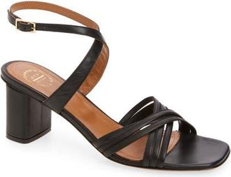 ATP Atelier Ledro Ankle Strap Sandal in Black at Nordstrom, Size 10Us