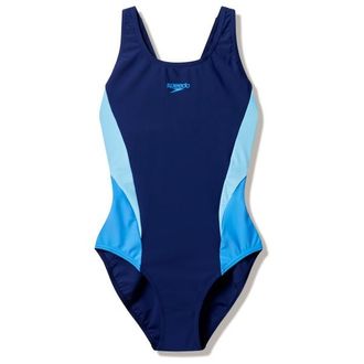 Speedo Colourblock Splice Muscleback Swimsuit Badeanzug f&uuml;r Damen | blau