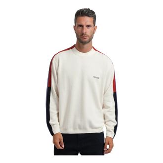 A|X Armani Exchange AX Pul&oacute;ver de Cuello Redondo - Knitwear - Hombre - Blanco - 2XL