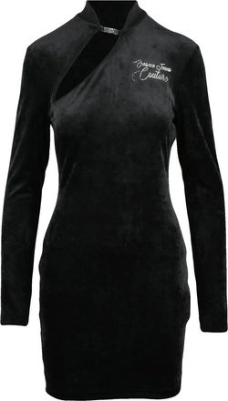 Versace Jeans Couture Mini Dress With Long Sleeves And Back Zip Closure