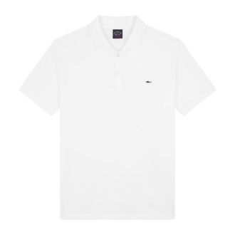Paul & Shark Cotton Piqu&eacute; Polo Shirt - male - Paul & Shark - Polo Shirts - White - 2XL - Tops