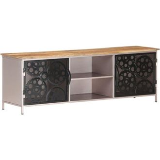 vidaXL Vidaxl - Mobile Porta tv 120x30x40 cm in Legno di Mango Grezzo