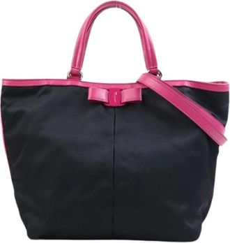 Ferragamo Pre-owned Nylon Schoudertas - Dames - Vintage Shopper - Zwart - ONE Size - Nylon - Vintage
