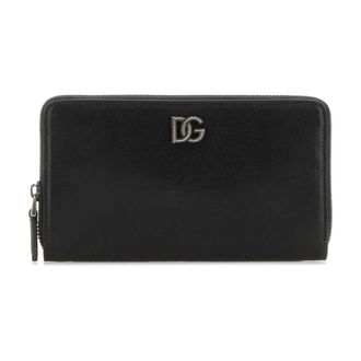 Dolce & Gabbana Logo Leather Wallet - male - Dolce & Gabbana - Wallets & Cardholders - Black - ONE SIZE - Accessories