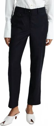 Anna Quan Juliette Cropped Pant In Black Wool