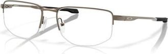 Oakley 54mm Rectangle optical glasses in Grey at Nordstrom