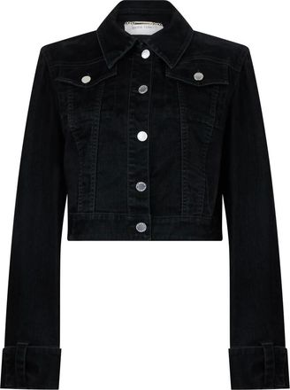 Alberta Ferretti Dames, Jassen, Zwart, Maat: XS Denim