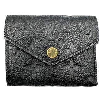 Louis Vuitton Monogram Empreinte Noir Monogram Empreinte Wallet (Tri-Fold) (Pre-Owned)