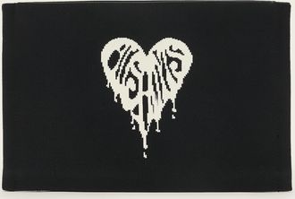 AllSaints Polyester Izzy Heart Clutch, Size: One Size