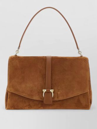 Ferragamo th l shoulder bag suede handle