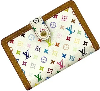 Louis Vuitton Blanc Multi-Color White Monogram Multicolore Wallet (Bi-Fold) (Pre-Owned)