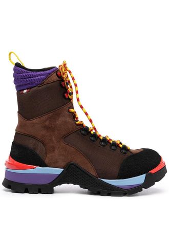 Bally Hike 1 lace-up boots - women - Leather - 34.5 - Brown