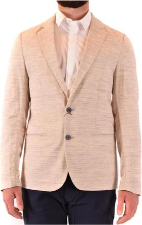 Antony Morato Jasje - Heren - Blazers - Beige - M - Leer - Jassen