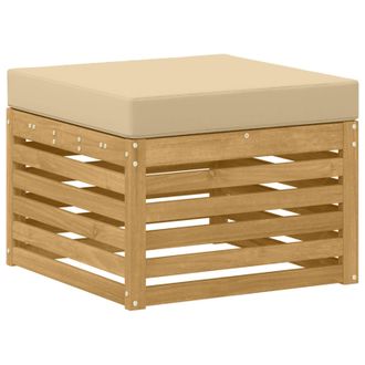 vidaXL Reposapi&eacute;s De Exterior Madera De Acacia S&oacute;lida Blanco Vidaxl