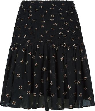 Maje Black Printed Jouet skirt Size XS