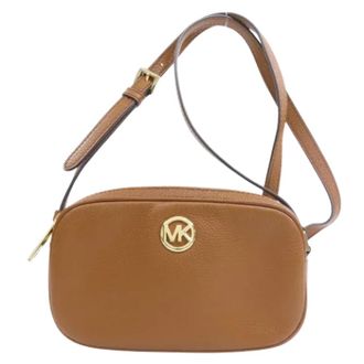 Michael Kors Pre-owned Cross Body Bags, female, Brown, Size: ONE SIZE Pre-owned Leather handbags