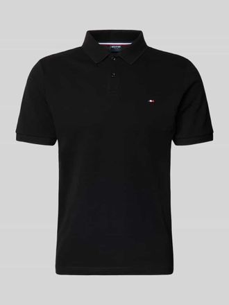 Daniel Hechter Regular Fit Poloshirt mit Logo-Stitching in Black, Gr&ouml;&szlig;e XXXL