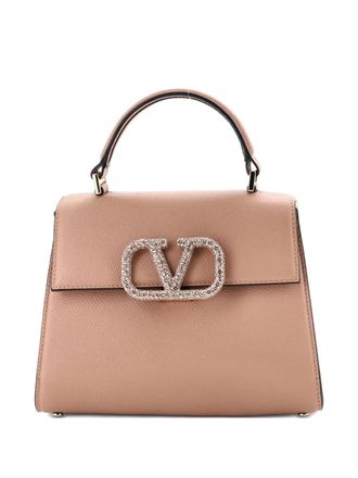 Valentino Garavani VSling schoudertas met handgreep en kristallen detail - Beige