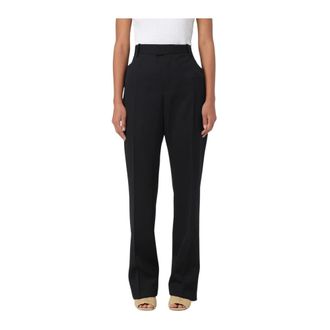 Bottega Veneta Dames, Broeken, Zwart, Maat: 3XS Leer