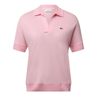 Lacoste Dames/Dames Loose Fit Poloshirt (Roze)
