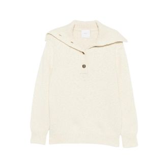 Malo Trui met ronde hals - Dames - Truien - Beige - Maat: XS
