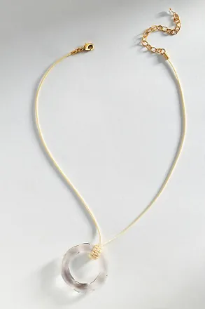 Anthropologie Lucite Pendant Necklace