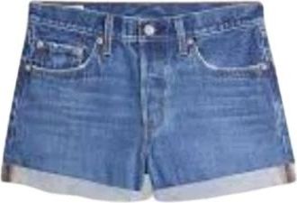 Levi's Bermuda Shorts - Dames - Denim shorts - Blauw - W29 - Denim - Korte Broeken