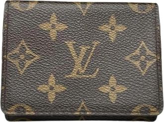 Louis Vuitton Pre-owned Leather Wallet - Dames - Vintage Accessoires - Bruin - ONE Size - Leer - Vintage