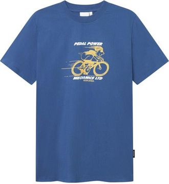 Dedicated T-Shirt Stockholm Pedal Power T-Shirt f&uuml;r Herren | blau