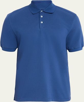 Brunello Cucinelli Mens Cotton Classic Fit Polo Shirt
