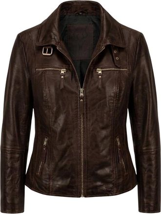Notyz Munich Jacket - - Jackets - Donna - Marrone - 2XL