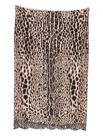 Tom Ford Rok met luipaardprint - Beige