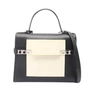 Delvaux Pre-owned Tempete GM Leather Patent Leather 2way Handbag - Dames - Pre-owned - Veelkleurig - Maat: ONE Size Leer