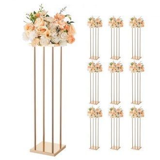 OEM Portafiori Da Matrimonio 10 Pezzi Da 80 Cm, Portafiori A Colonna