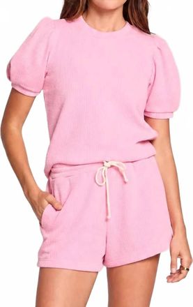Saltwater Luxe Petunia Shorts And Top Set In Pink