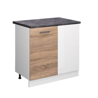 Vicco Armario De Esquina R-line, Sonoma, 86 Cm, Et Antracita