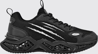 Plein Sport Sneakers low top in mesh tecnico con doppio tirante e logo