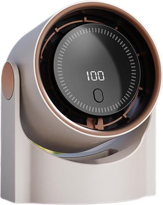OEM Ventilador De Escritorio Personal, Sin Aspas, Accesorio De Refrigeraci&oacute;n Para Pantallas Digitales, Silencioso, Port&aacute;til, Recargable Por Usb, Color Bei