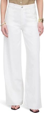 Madewell Jeans Women Tile White Denim High Rise Superwide Leg Zip Fly GBO3895