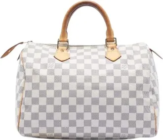 Louis Vuitton Pre-owned Handbags, female, White, Size: ONE SIZE Pre-owned Fabric Travel Bag