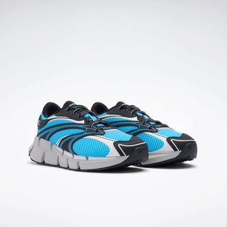 Reebok Laufschuh REEBOK ZIG HYPNOTICA, Gr. 36,5, core schwarz, barely grau, future cyan, Synthetik, Textil, Schuhe Laufschuh