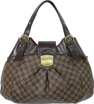 Louis Vuitton Sistina Damier Brown Canvas Handbag (Pre-Owned)